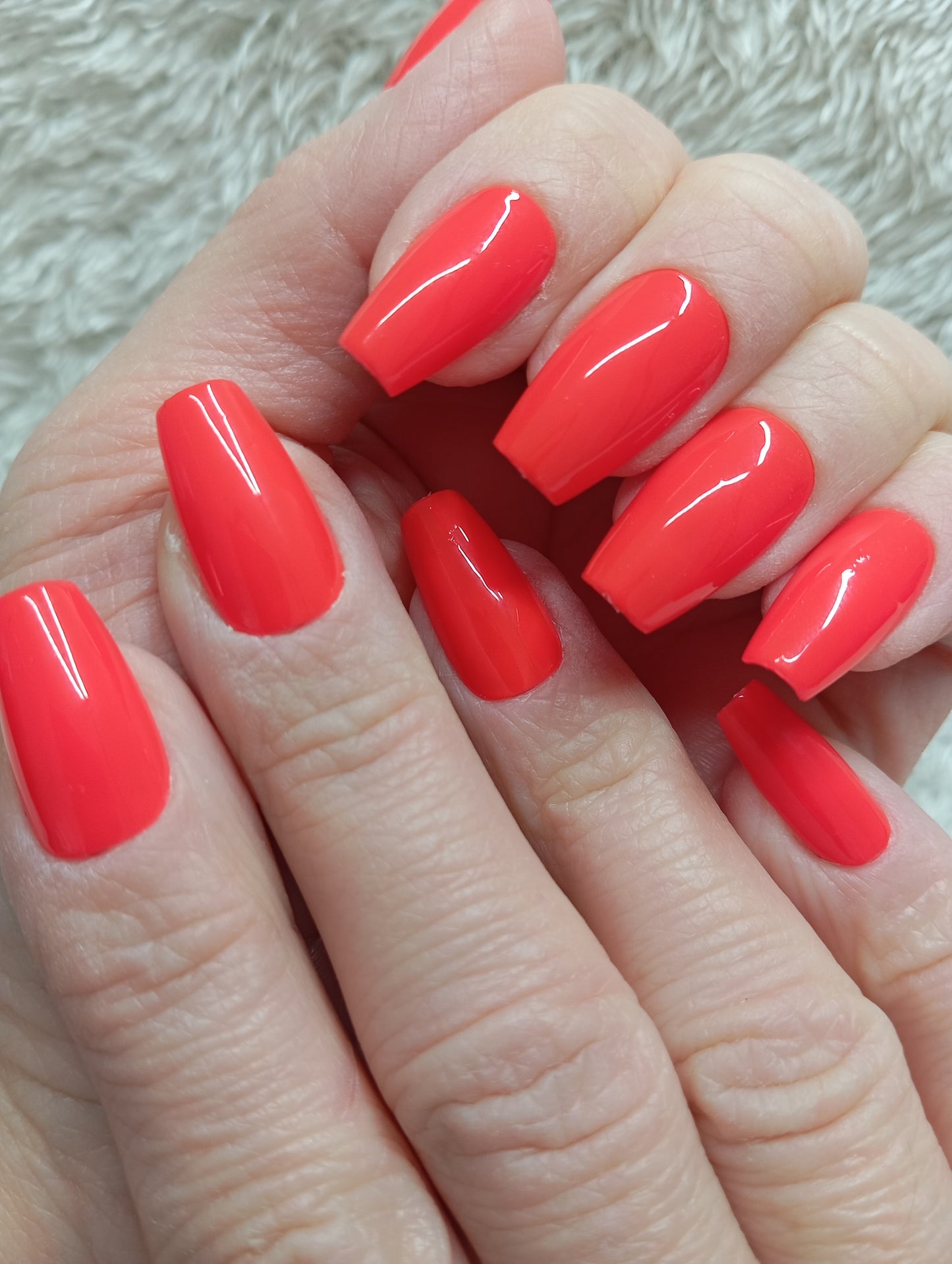👉 Press On Nails – Rouge Intense Brillant | Kit 30 faux ongles