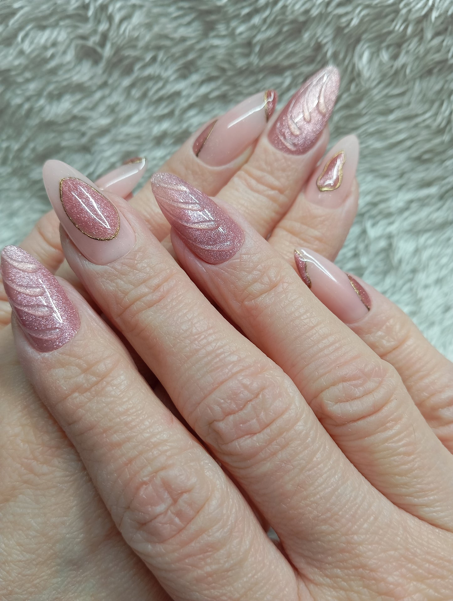 Press on nails ✨ Rose Gold Dream