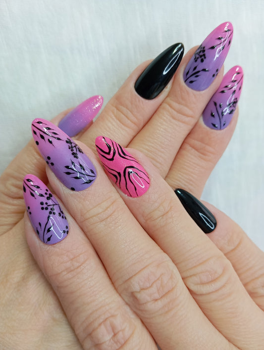 Press-on Nails "Ombre Mystique"