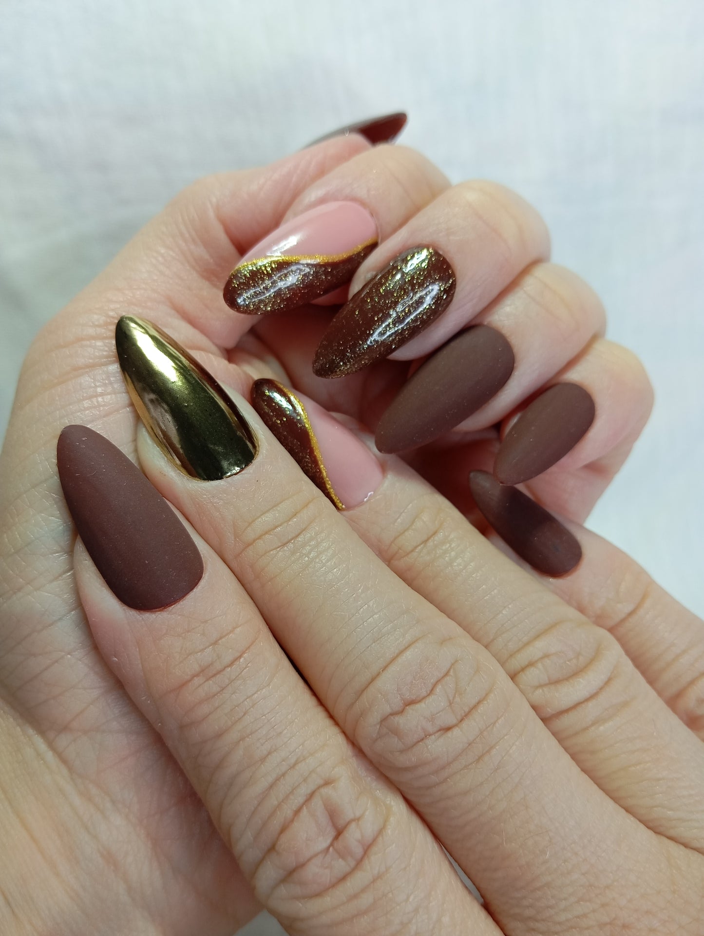 Press-on Nails "Automne Doré"