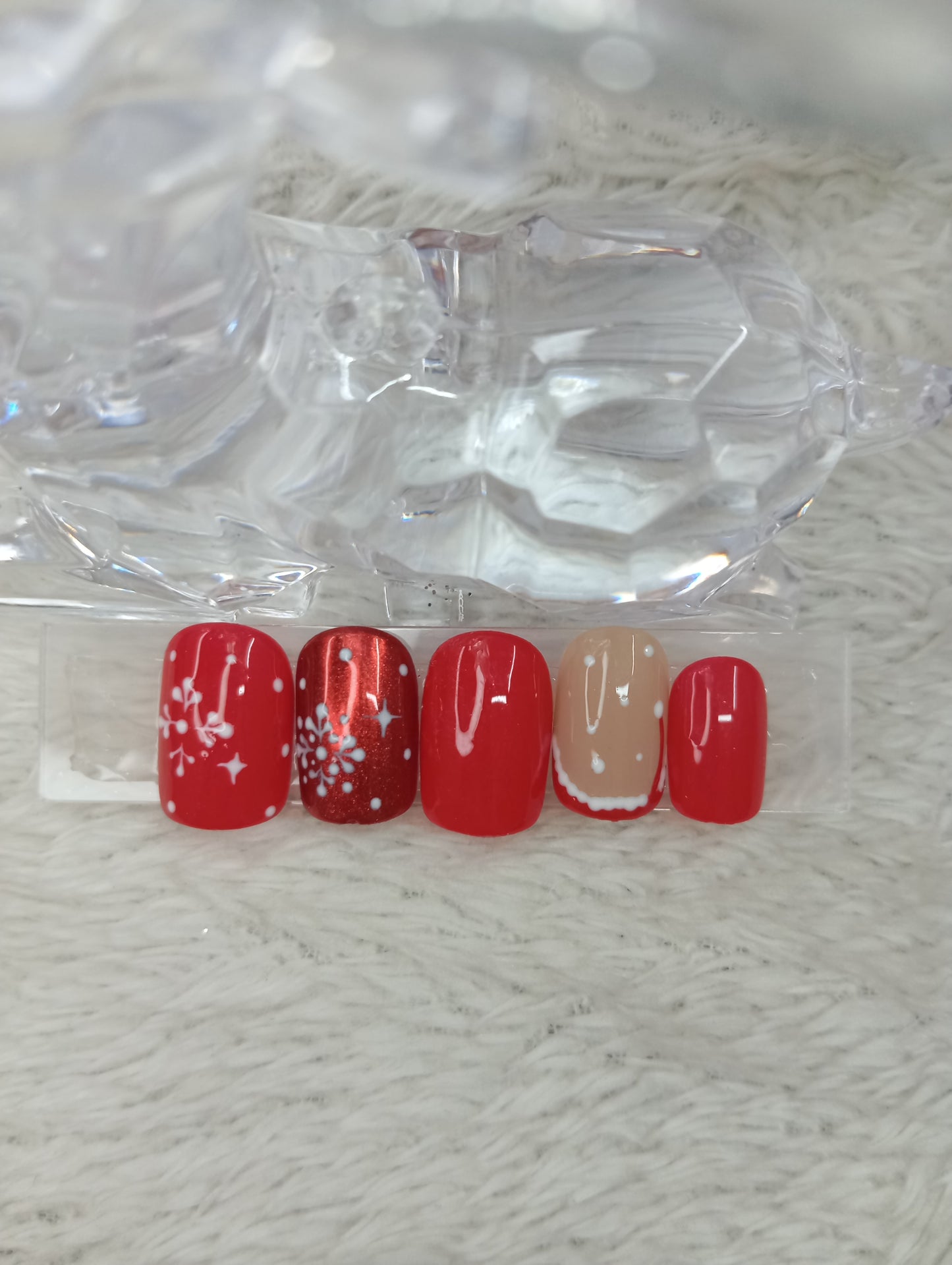 💅 Press-On Nails – Collection Noël Rouge