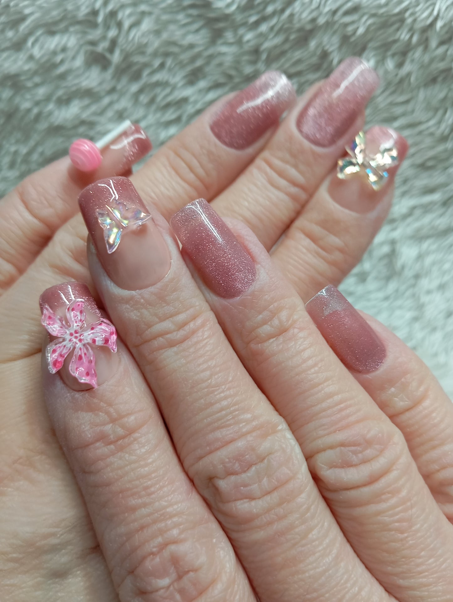 Press on nails Rose Sugar