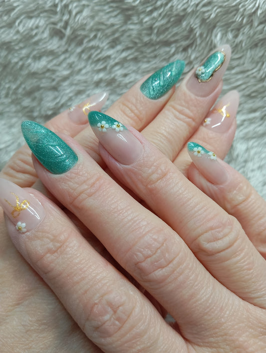 Press on nails🌿 Émeraude