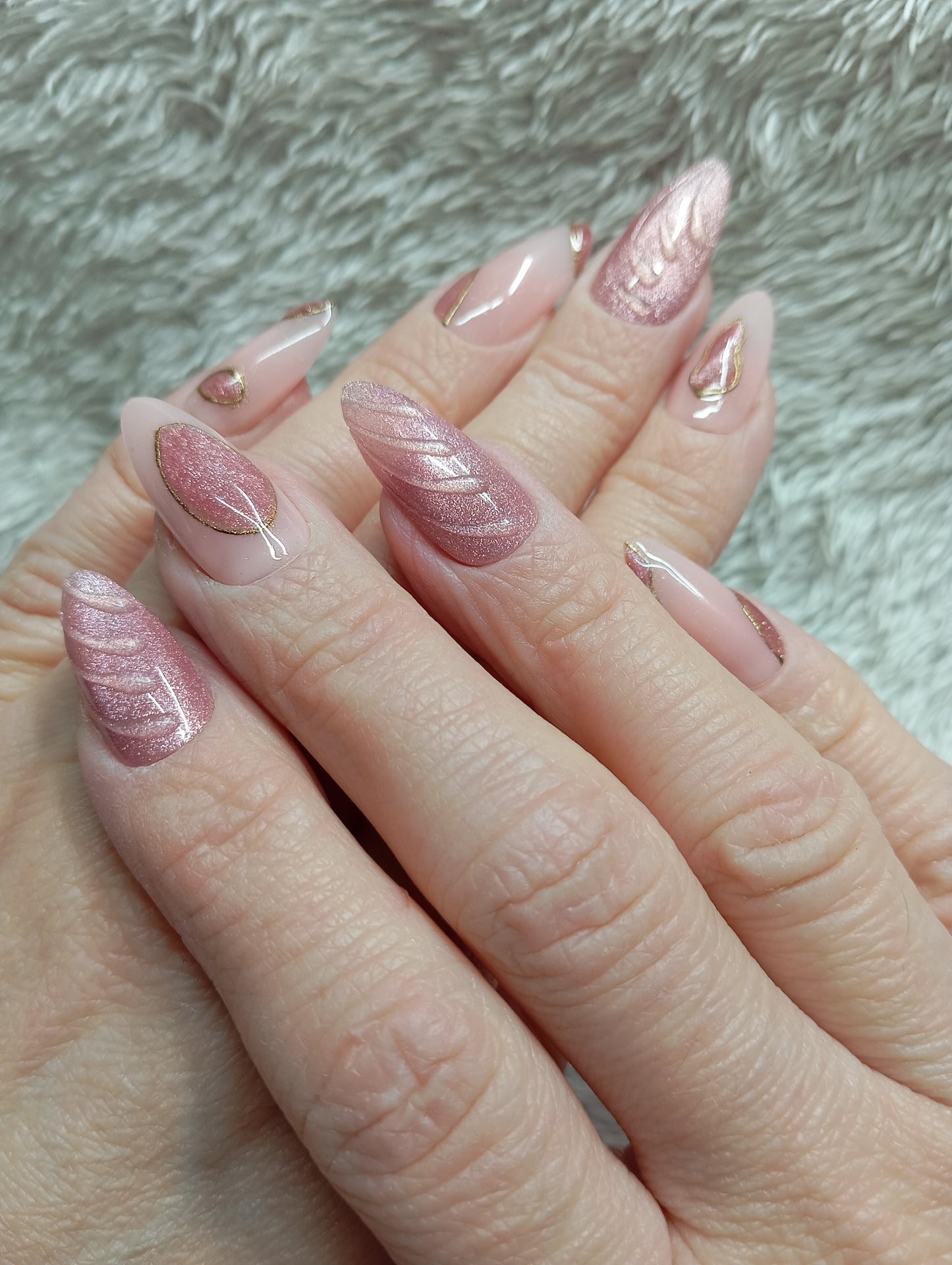 Press on nails ✨ Rose Gold Dream