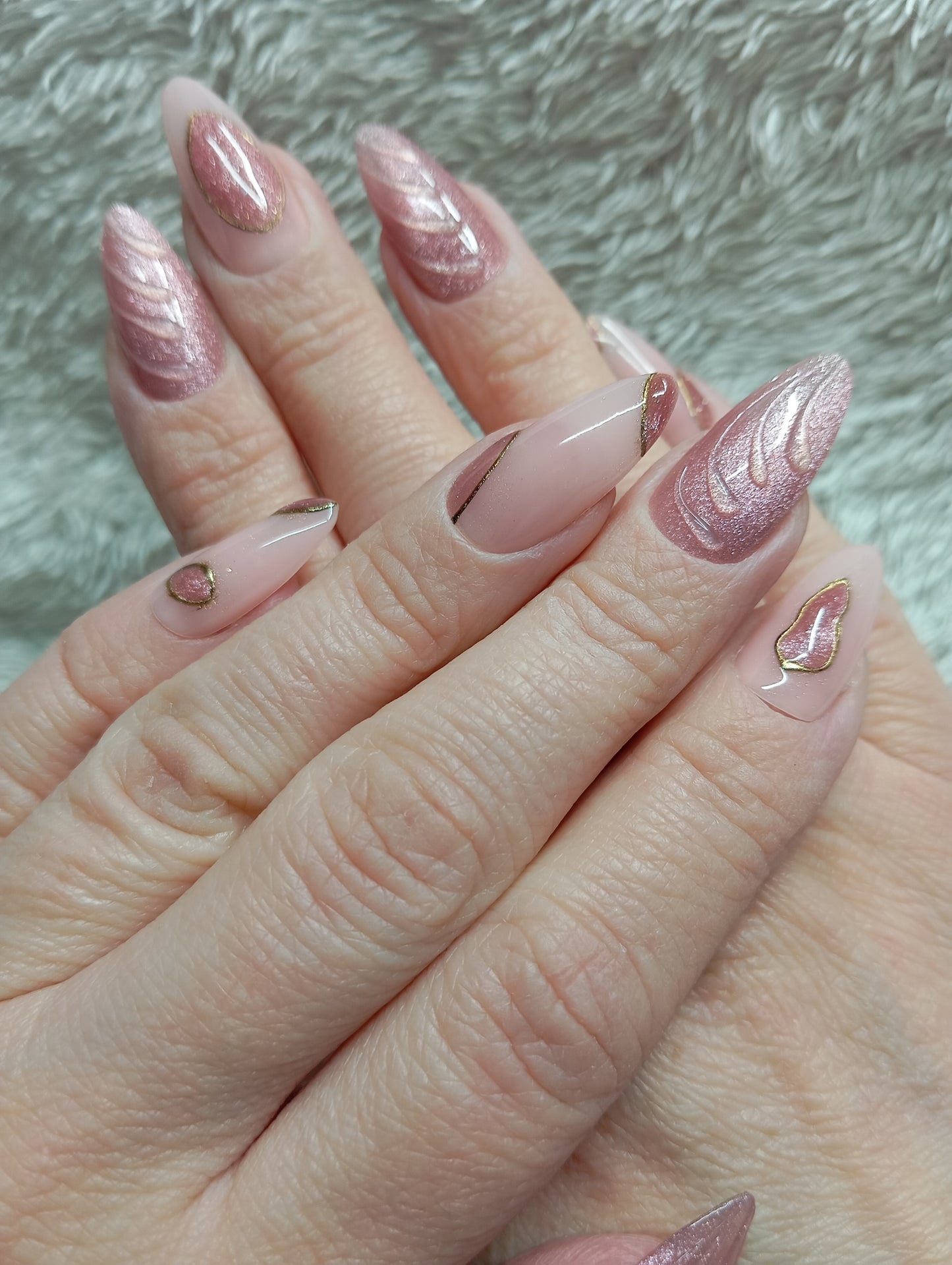 Press on nails ✨ Rose Gold Dream