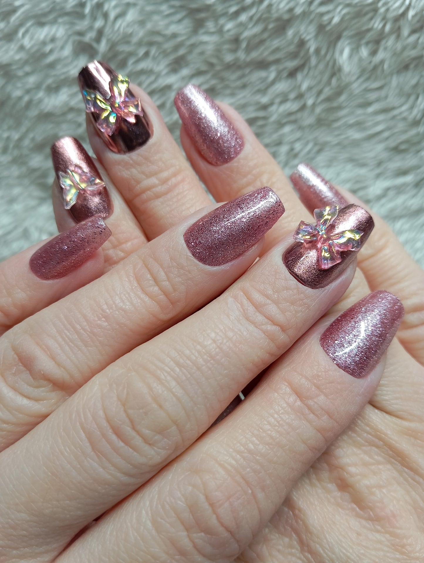 Press on nails 🦋 Butterfly Glamour