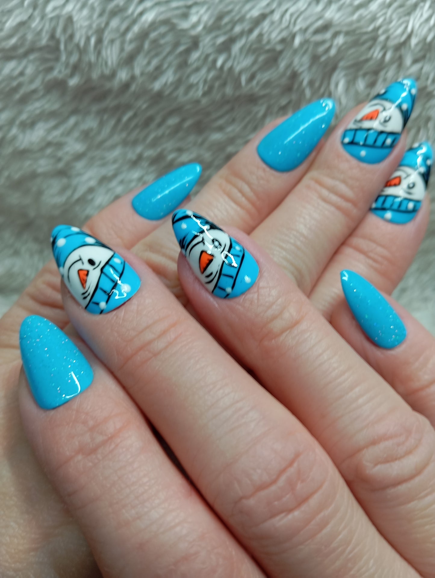 Press on nails ⛄ Frosty Friends