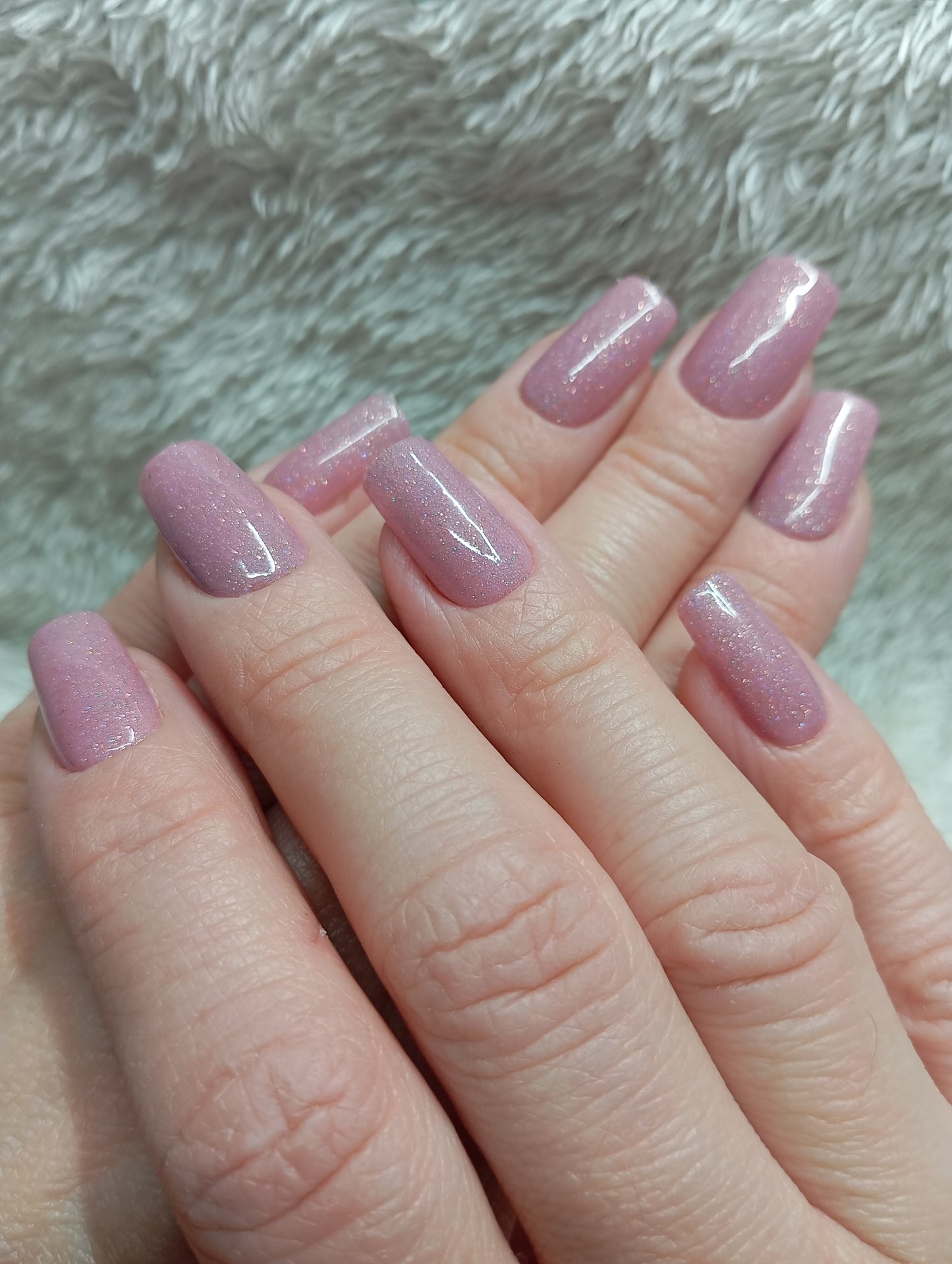 Press on nails ✨ Dusty violet Sparkle