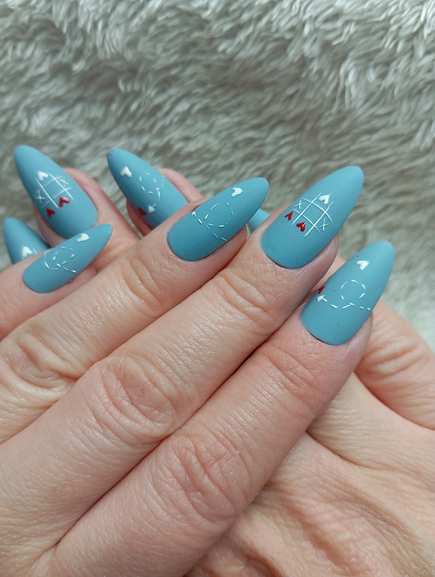 Press on nails 💙 Love Letter
