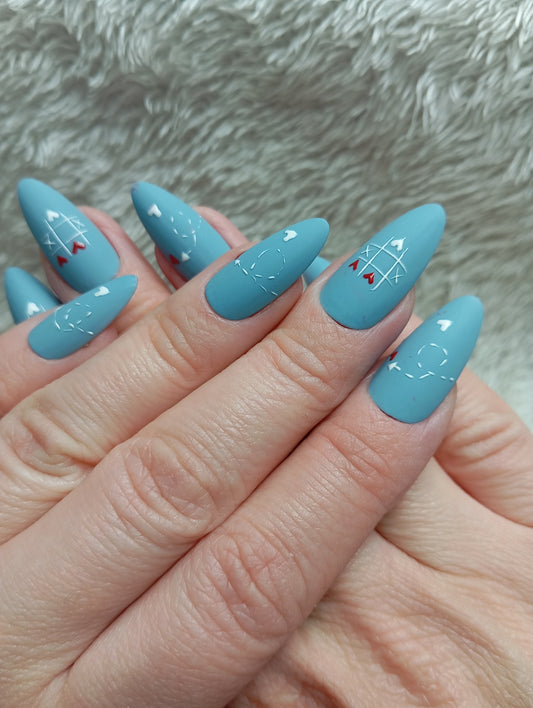 Press on nails 💙 Love Letter