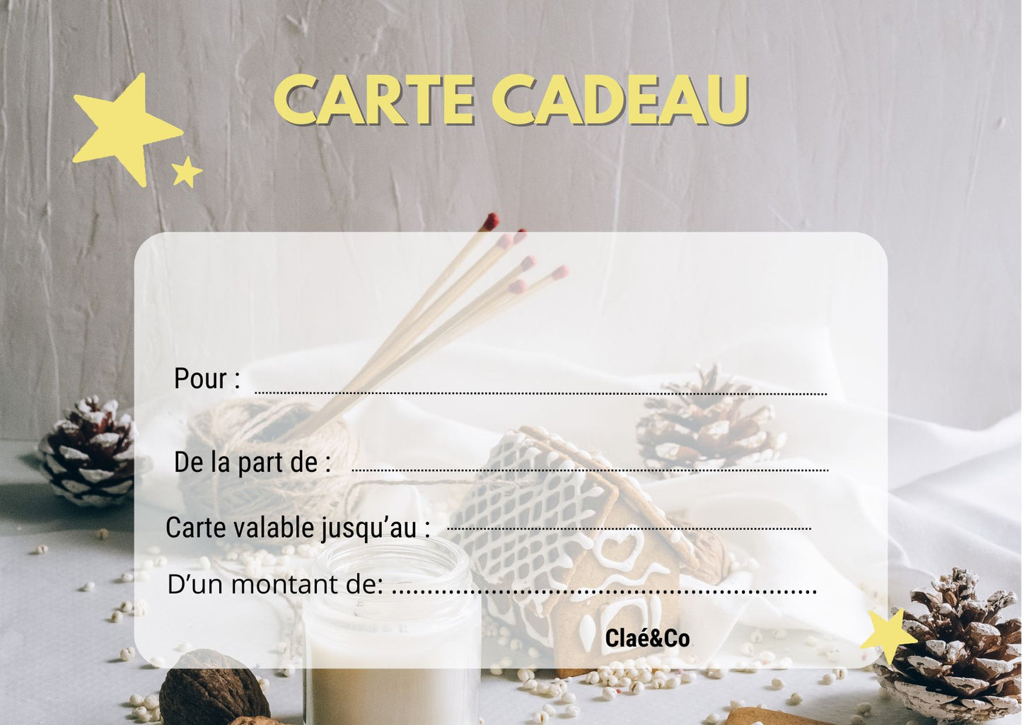 Carte cadeau Claé&co