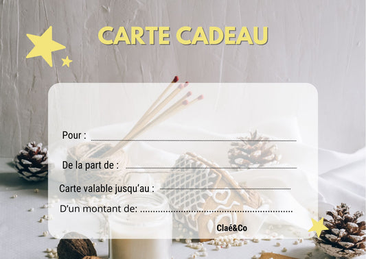 Carte cadeau Claé&co